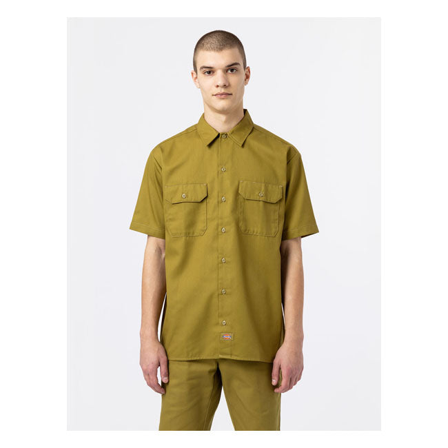 Dickies Work Shirt Rec Green Moss