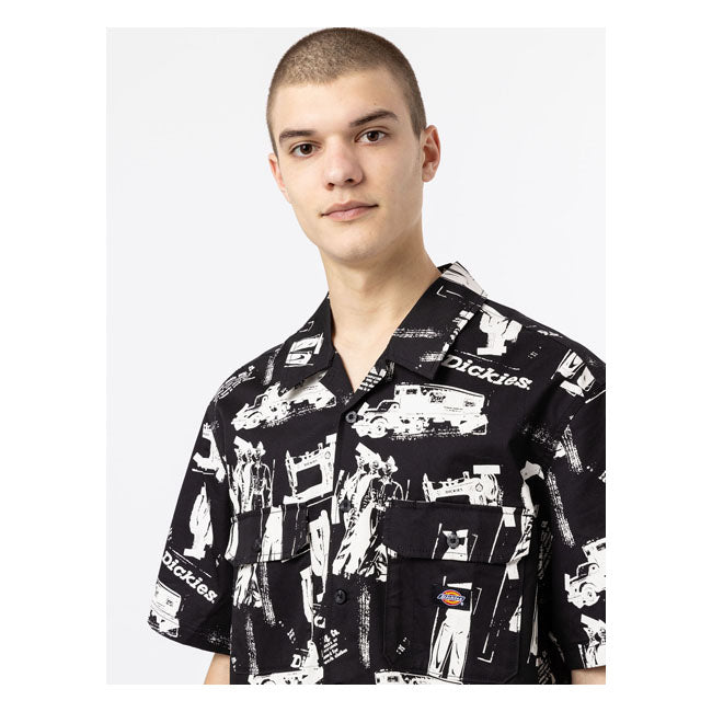 Dickies 100 AOP Shirt Black
