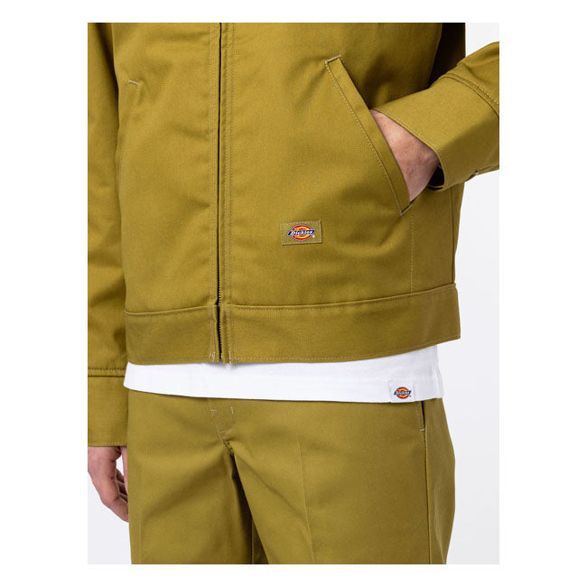 Dickies Lined Eisenhower Jacket Green Moss