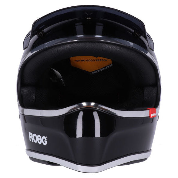 Roeg Peruna 2.0 Midnight Metallic Black adventure motorcycle helmet, front view