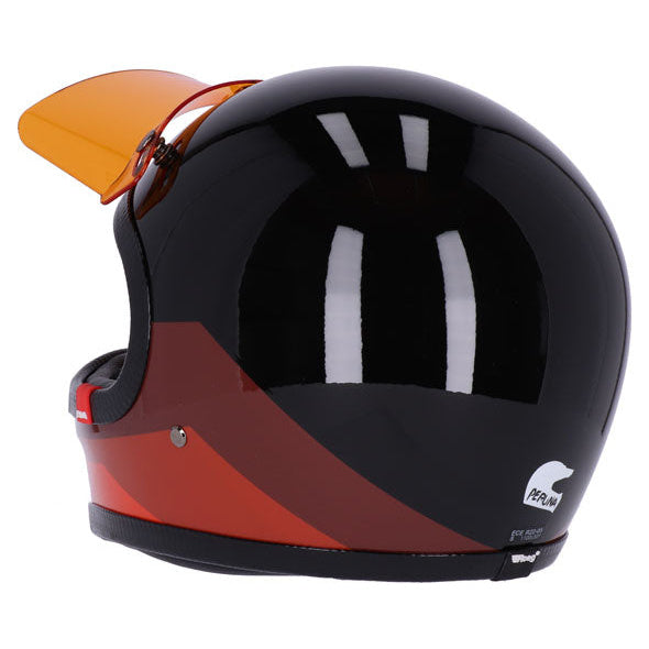 Roeg Peruna 2.0 Mauna Gloss Graphic adventure motorcycle helmet, rear-left three-quarter view