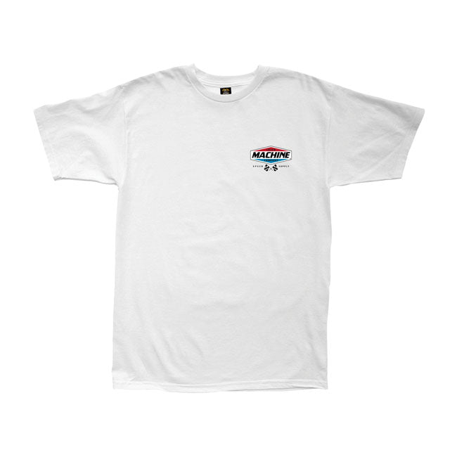 Loser Machine Overdrive T-Shirt White - FREE UK Shipping, FREE 365 Day Returns | Moto Central