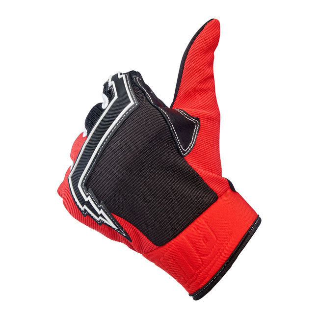Biltwell Baja Gloves Red / Black