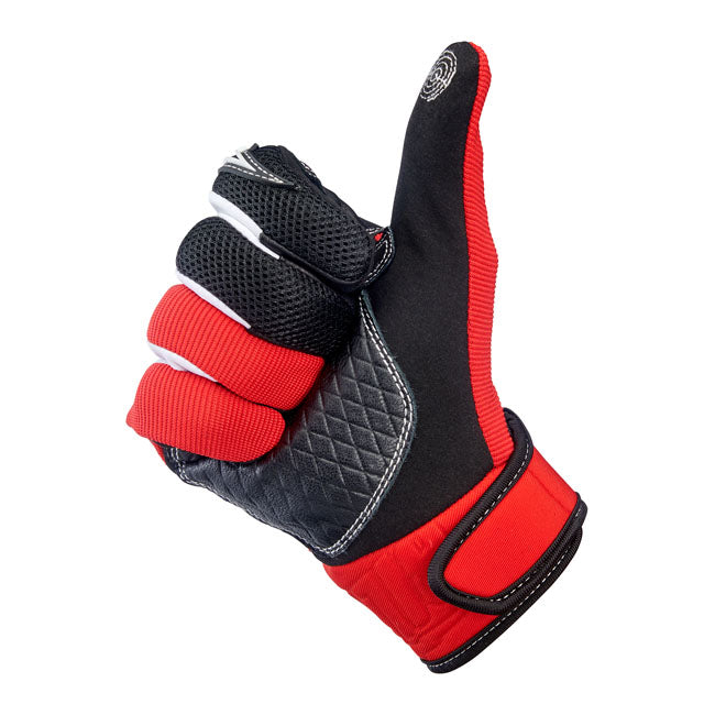 Biltwell Baja Gloves Red / Black