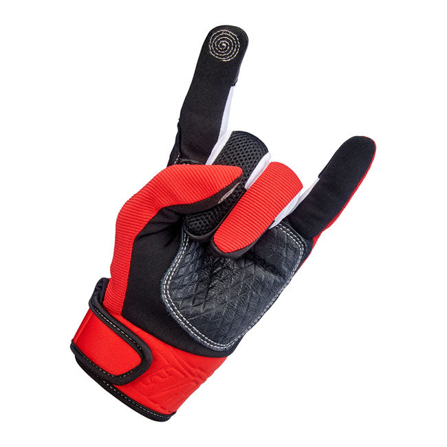 Biltwell Baja Gloves Red / Black