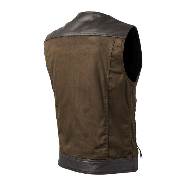 Roland Sands Design Temple 74 Vest Dark Brown / Ranger