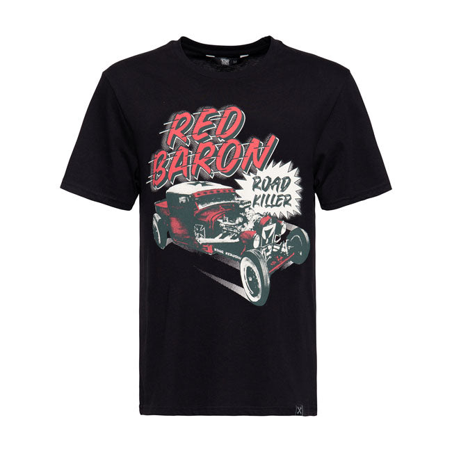King Kerosin Red Baron Roadkiller T-Shirt Black