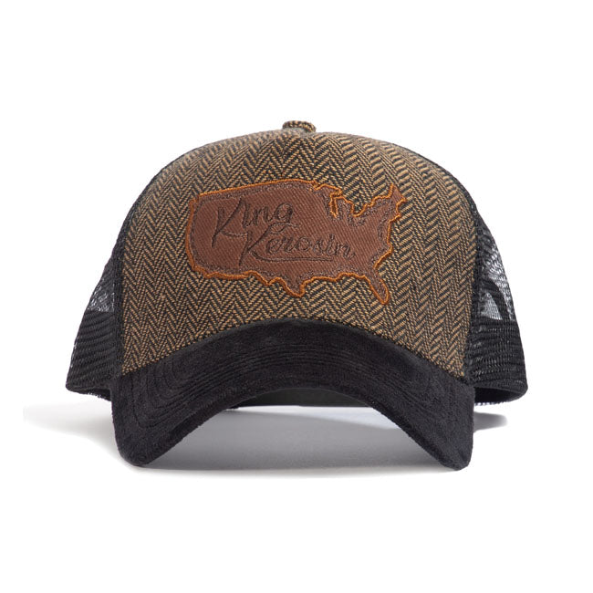 King Kerosin USA Cap Black / Brown