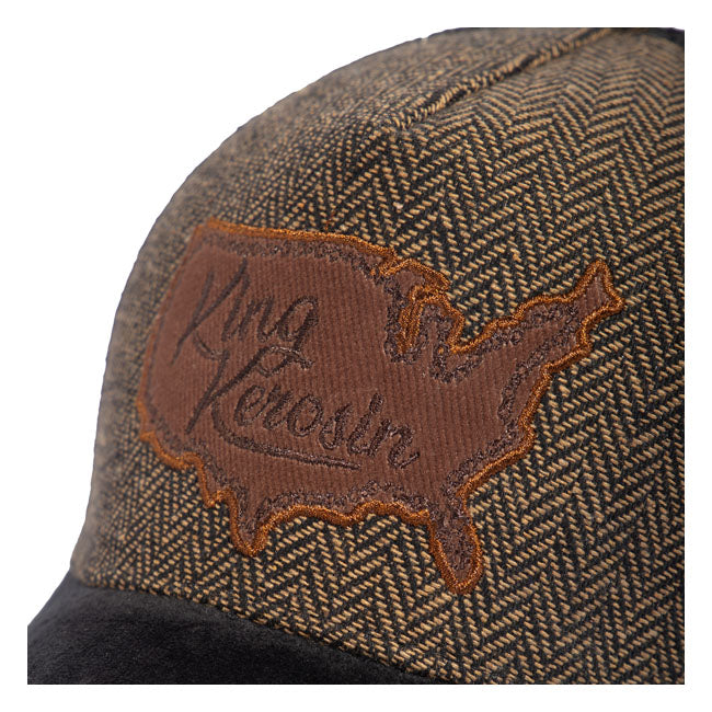 King Kerosin USA Cap Black / Brown