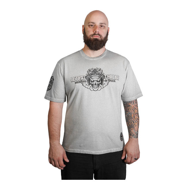 Lethal Threat Blow Your Mind Kustoms T-Shirt Grey