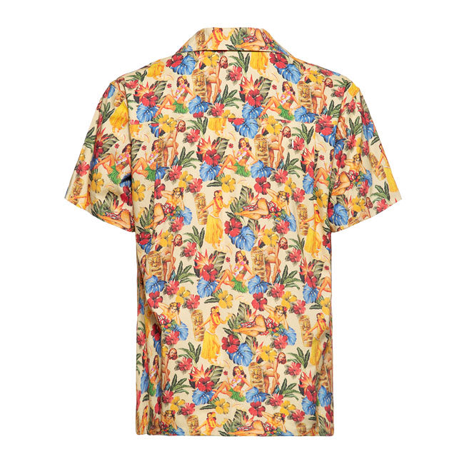 King Kerosin Naked AOP Shirt Warm Sand