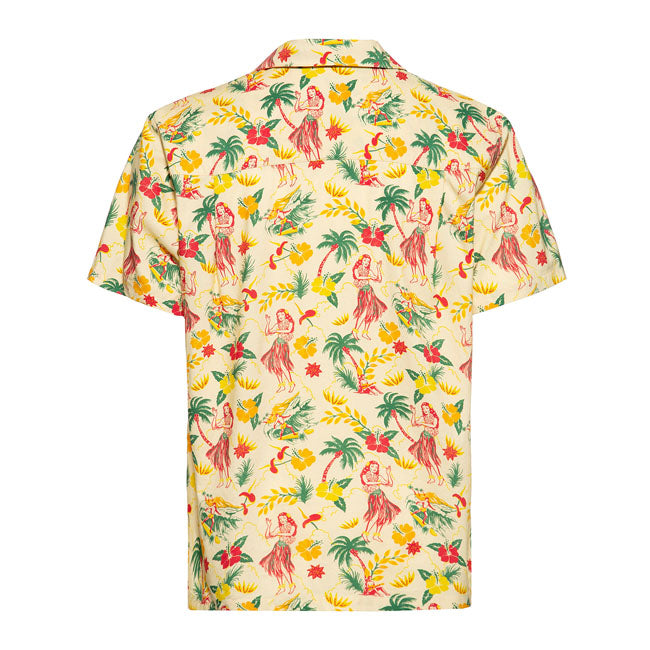 King Kerosin Hula AOP Shirt ECRU