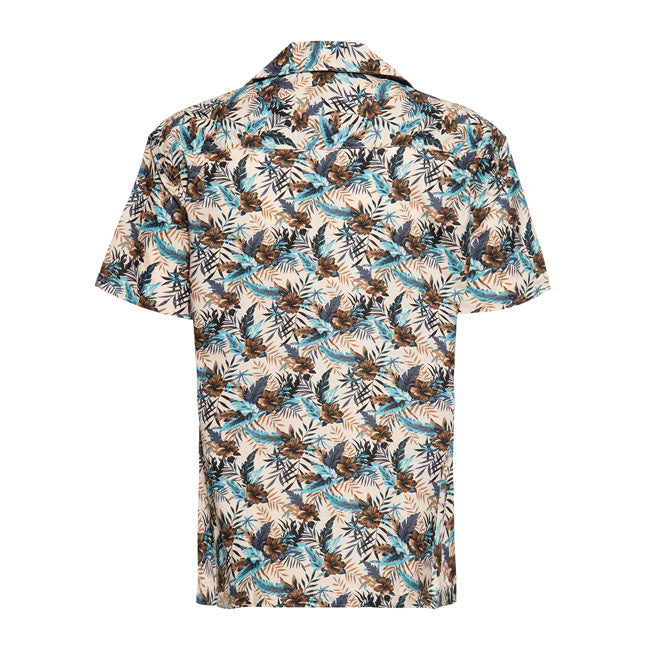 King Kerosin Hawaii AOP Shirt Beige / Multicolor