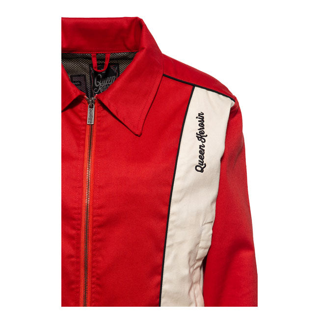 King Kerosin Queen Kerosin Motorway Riders Ladies Jacket Red / White