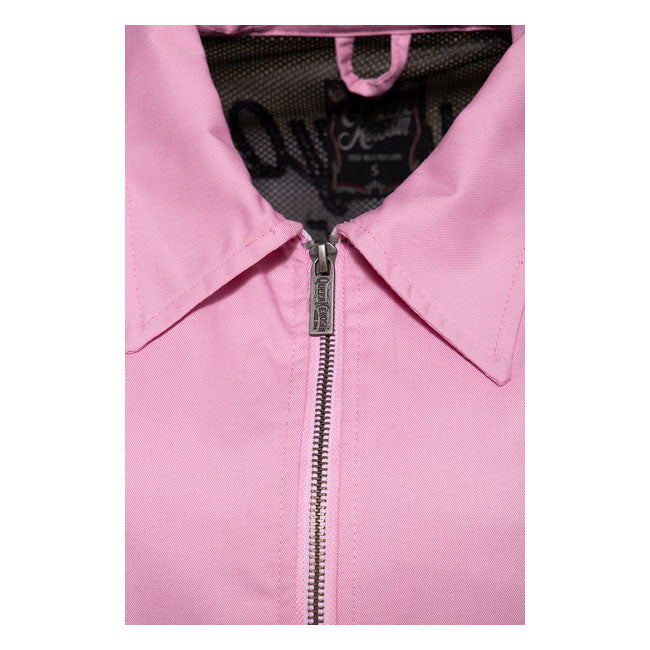 King Kerosin Queen Kerosin Speedway Queens Ladies Jacket Old Pink / White