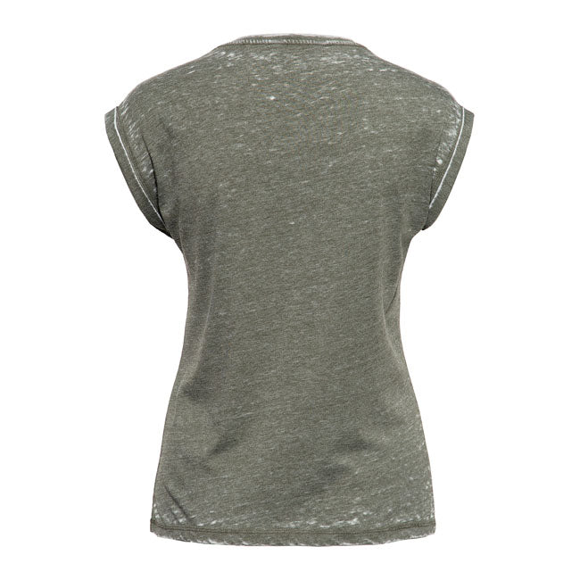 King Kerosin Queen Kerosin Spread Your Wings Ladies Shirt Olive