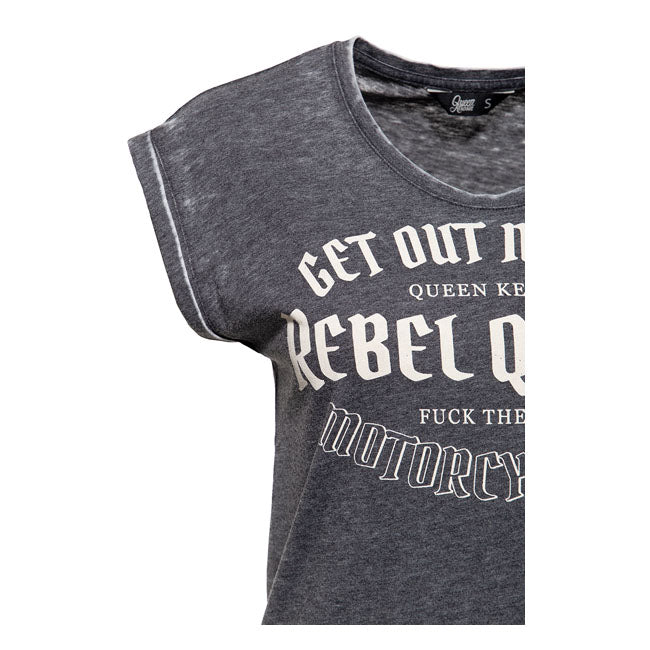 King Kerosin Queen Kerosin Rebel Queens Ladies Shirt Anthracite
