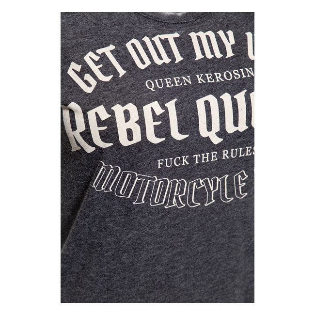 King Kerosin Queen Kerosin Rebel Queens Ladies Shirt Anthracite