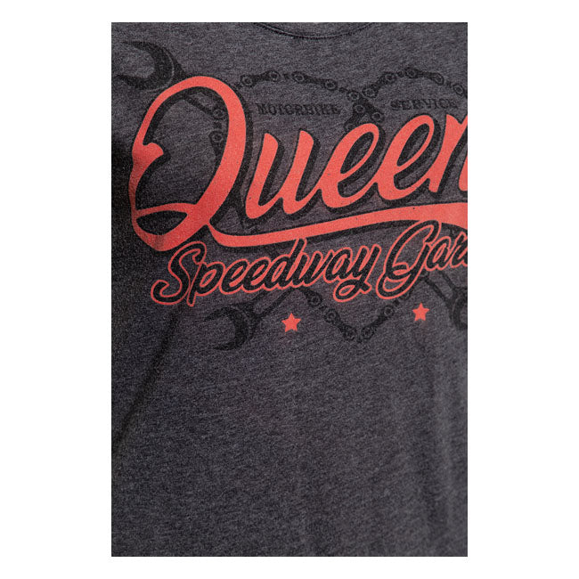 King Kerosin Queen Kerosin Queens Speedway Garage Ladies Shirt Anthracite
