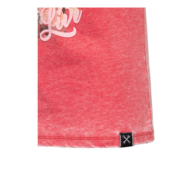 King Kerosin Queen Kerosin Ride To Live Ladies Shirt Red