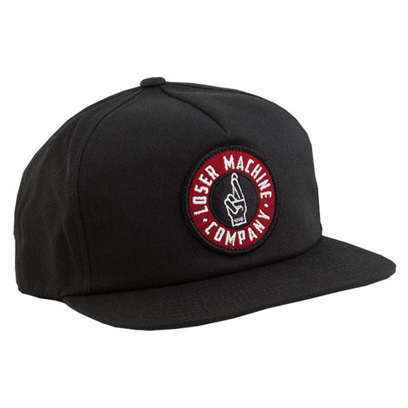 Loser Machine Good Luck Snapback Cap Black - product view