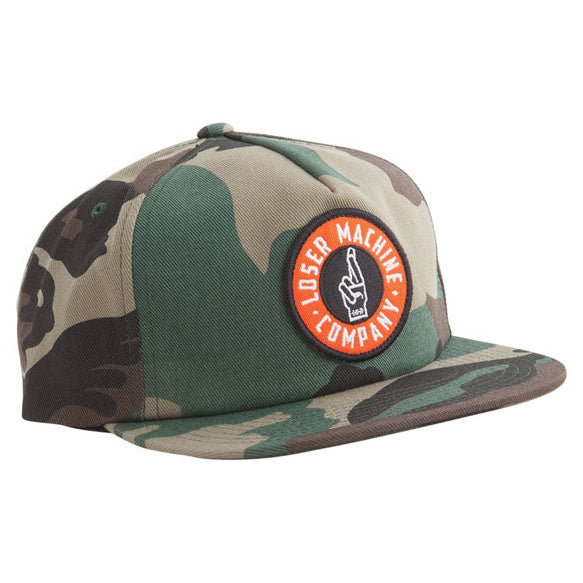 Loser Machine Good Luck Snapback Cap Camo - product view