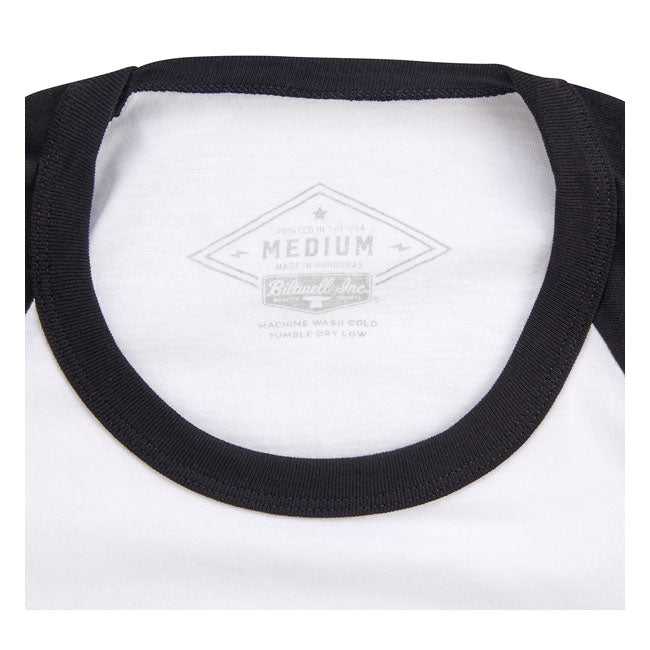 Biltwell High-Perf Raglan Shirt Black / White