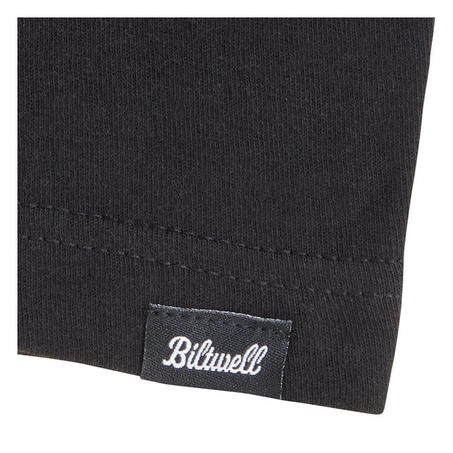 Biltwell High-Perf Raglan Shirt Black / White