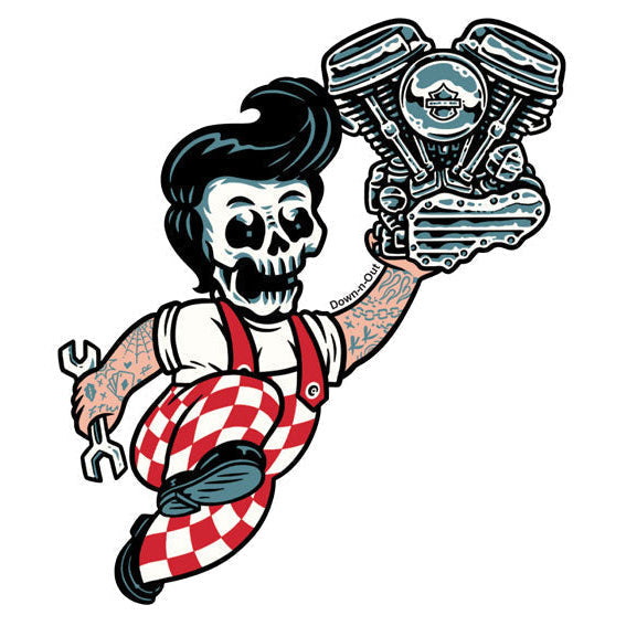 Down-N-Out Big Bore Sticker - product view