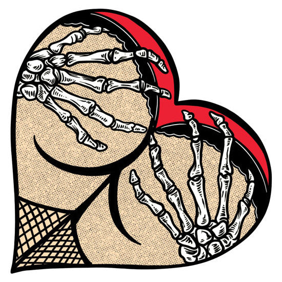 Down-N-Out Handful Of Ass Sticker - product view