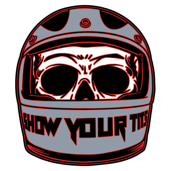 Down-N-Out Show Your Helmet Sticker - product view