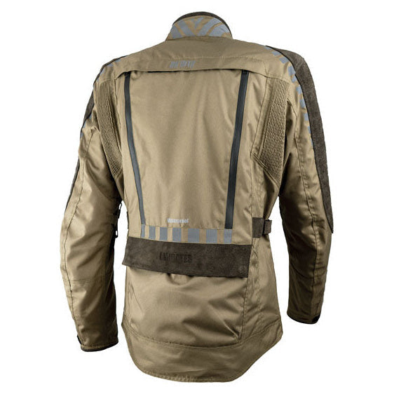 ByCity Emirates beige textile motorcycle jacket - rear view