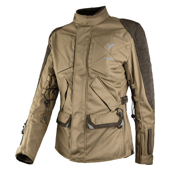 ByCity Emirates beige textile motorcycle jacket - front view