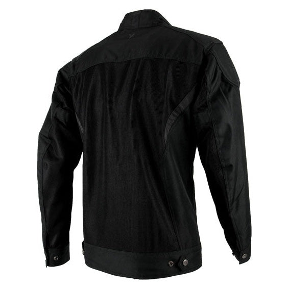 ByCity Summer Route black mesh motorcycle jacket - rear view