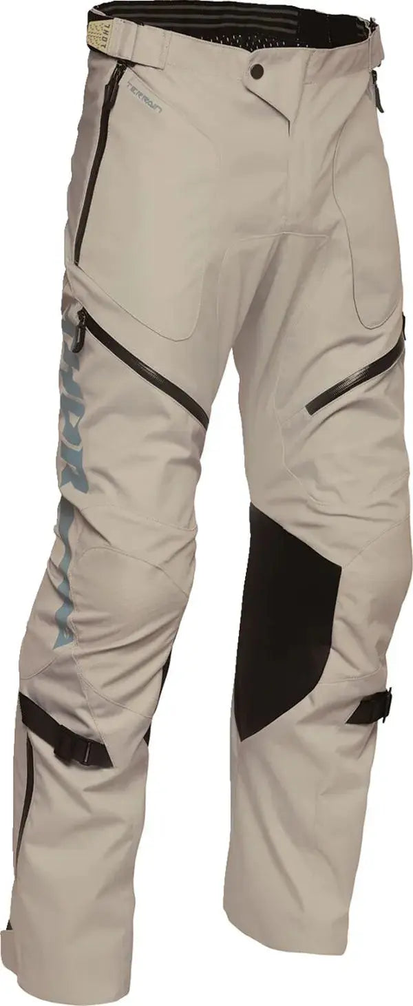 Thor Terrain Over-the-Boot MX Textile Trouser Black / Grey / Sand - FREE UK Shipping, FREE 365 Day Returns | Moto Central