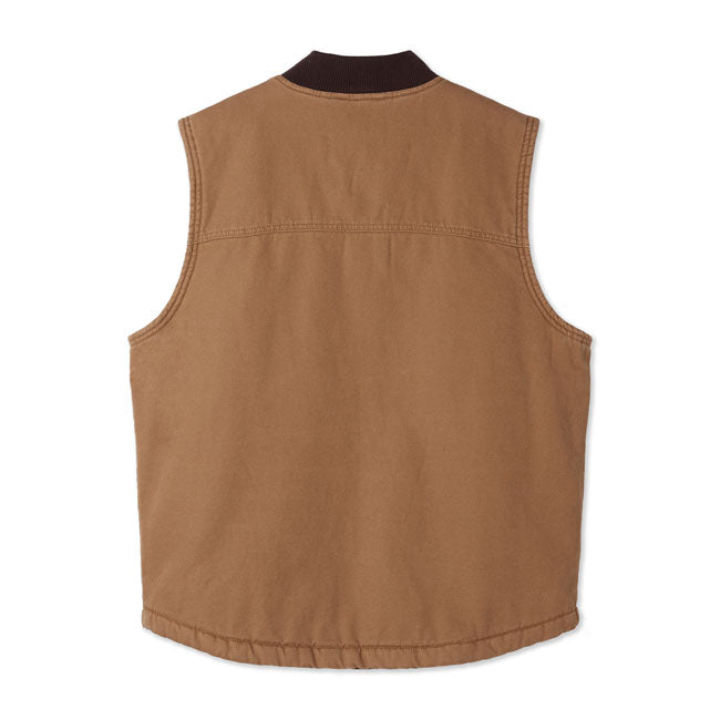 Dickies Duck Canvas Vest Stone Washed Brown Duck