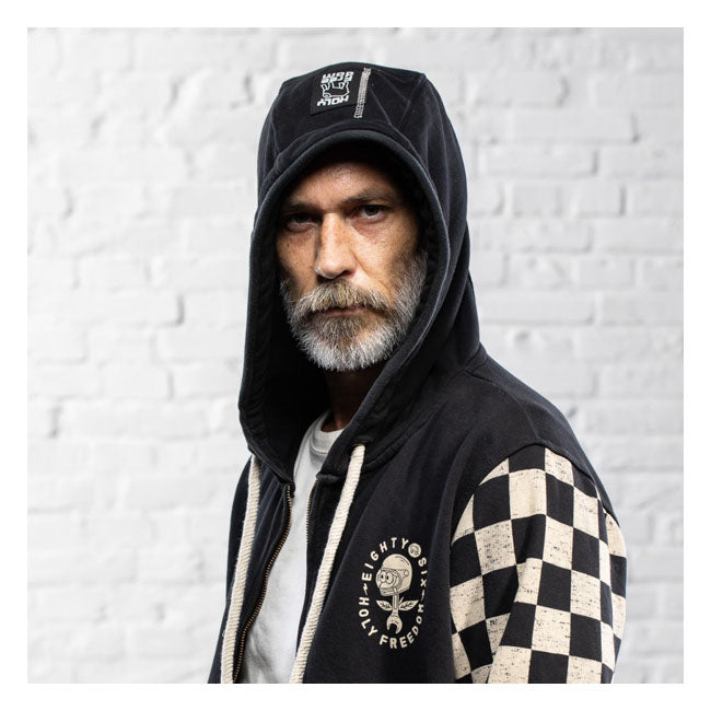 Holy Freedom Sir Cock Hooded Windstop Sweatshirt Black