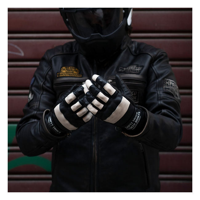 Holy Freedom Outlaw Ride Gloves Black / White