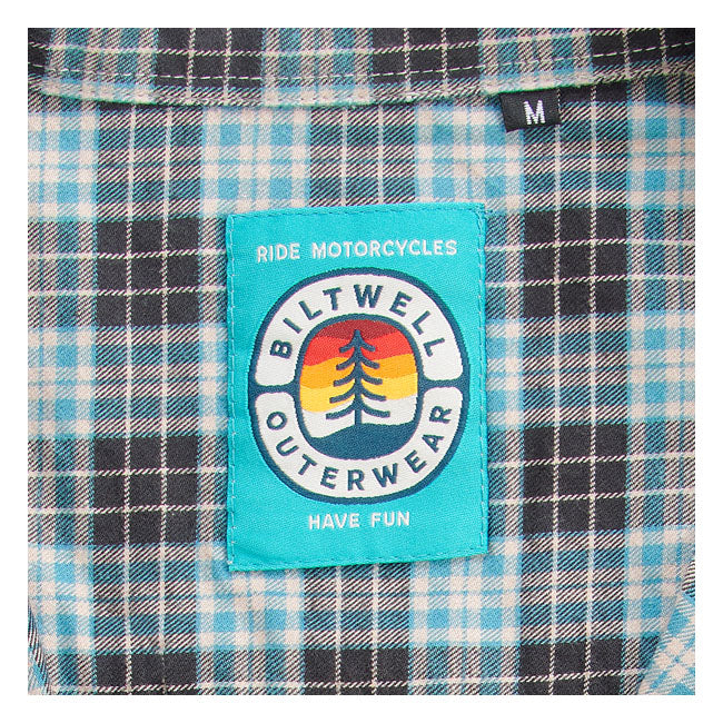 Biltwell Pacific Flannel Shirt Grey / Agave / Black