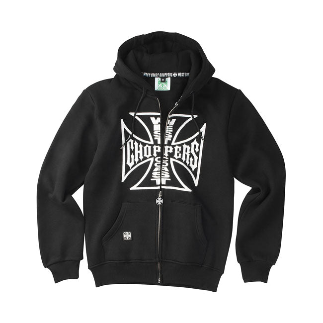 West Coast Choppers OG Logo Zip Hoodie Black FREE Delivery & Returns