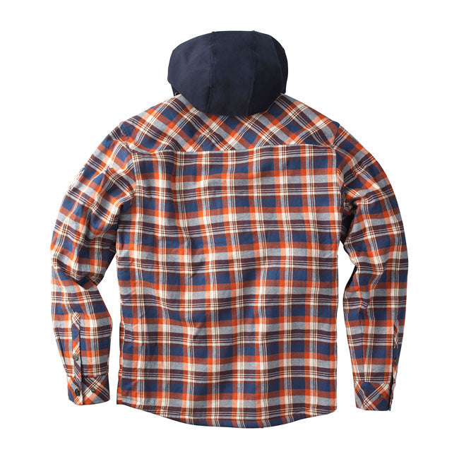 West Coast Choppers Sherpa Lined Flannel Jacket Brown / Orange