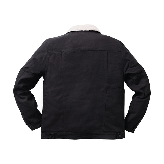 West Coast Choppers Sherpa Lined Canvas Jacket Black