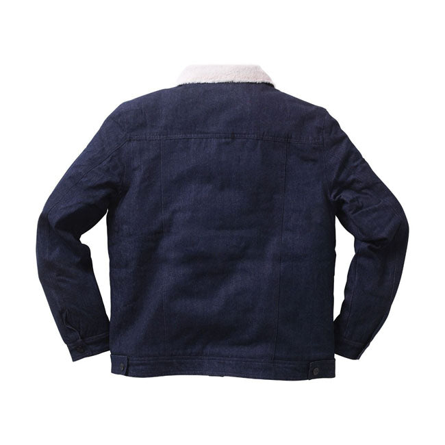West Coast Choppers Sherpa Lined Denim Jacket Blue