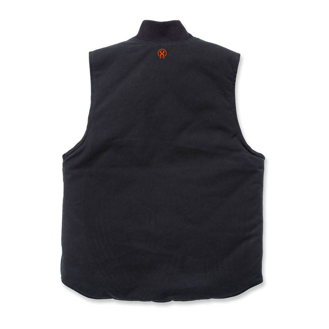 West Coast Choppers Heavy Duty Canvas Workvest Black - FREE UK Shipping, FREE 365 Day Returns | Moto Central