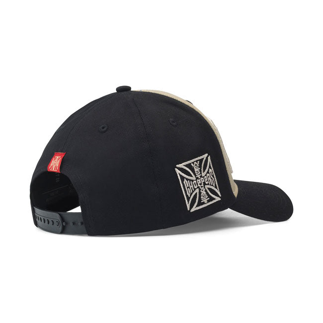 West Coast Choppers Motorcycle Co. 5-Panel Trucker Cap Black / Sand