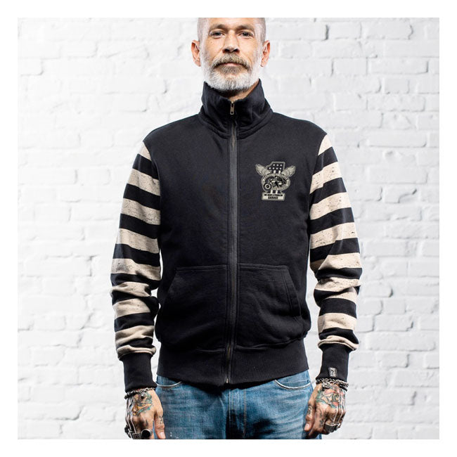 Holy Freedom Papillon Windstop Sweatshirt Black / White