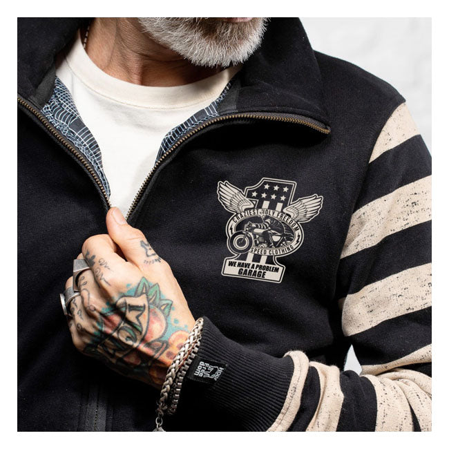 Holy Freedom Papillon Windstop Sweatshirt Black / White