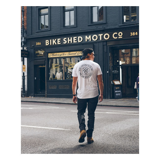 Bike Shed 384-386 Roundel T-Shirt White