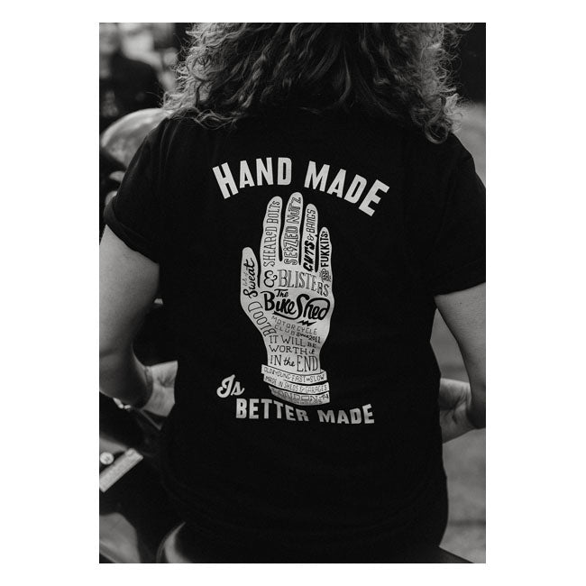 Bike Shed Handmade T-Shirt Black / White