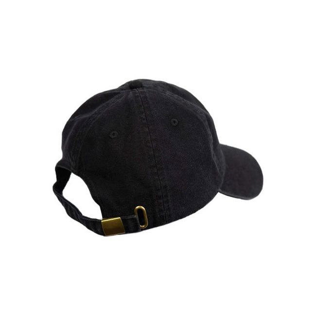Bike Shed Washed Cap Black / Black